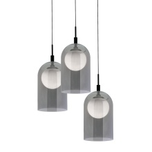 AFX Lighting, Inc. KRNP08L30D1BKRND3 - Kiran 3 Light Round Pendant, 120V, 45W, 3000K, BK