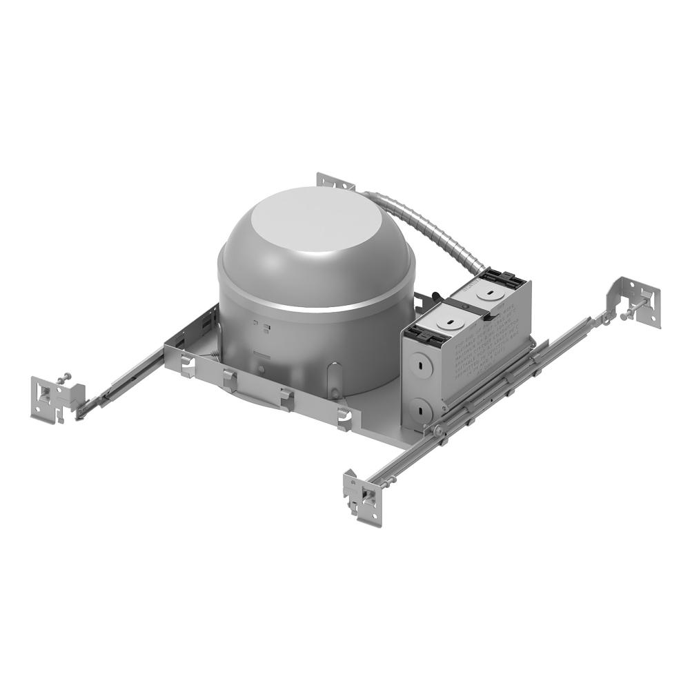 6" Shallow, IC, AT LED Dedicated New Construction Housing, 277V w/ 50W Step Down Transformer