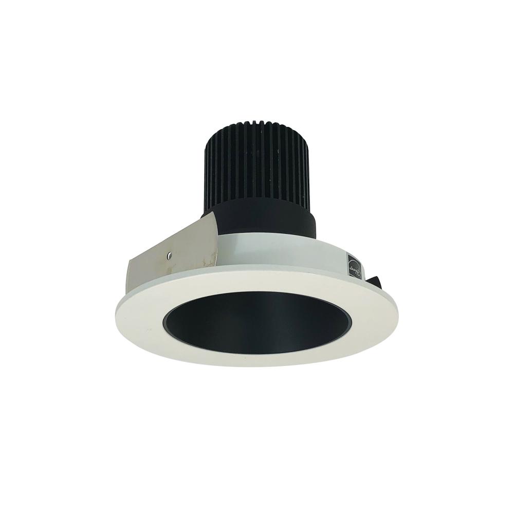 4" Iolite LED Round Reflector, 1000lm / 14W, 4000K, Black Reflector / White Flange