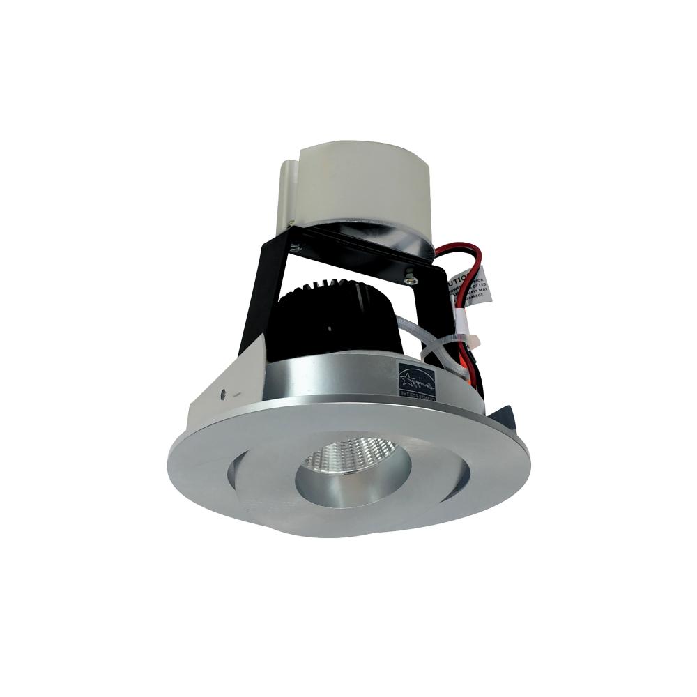 4" Iolite LED Round Adjustable Gimbal Retrofit, 800lm / 12W, Comfort Dim, Natural Metal Finish