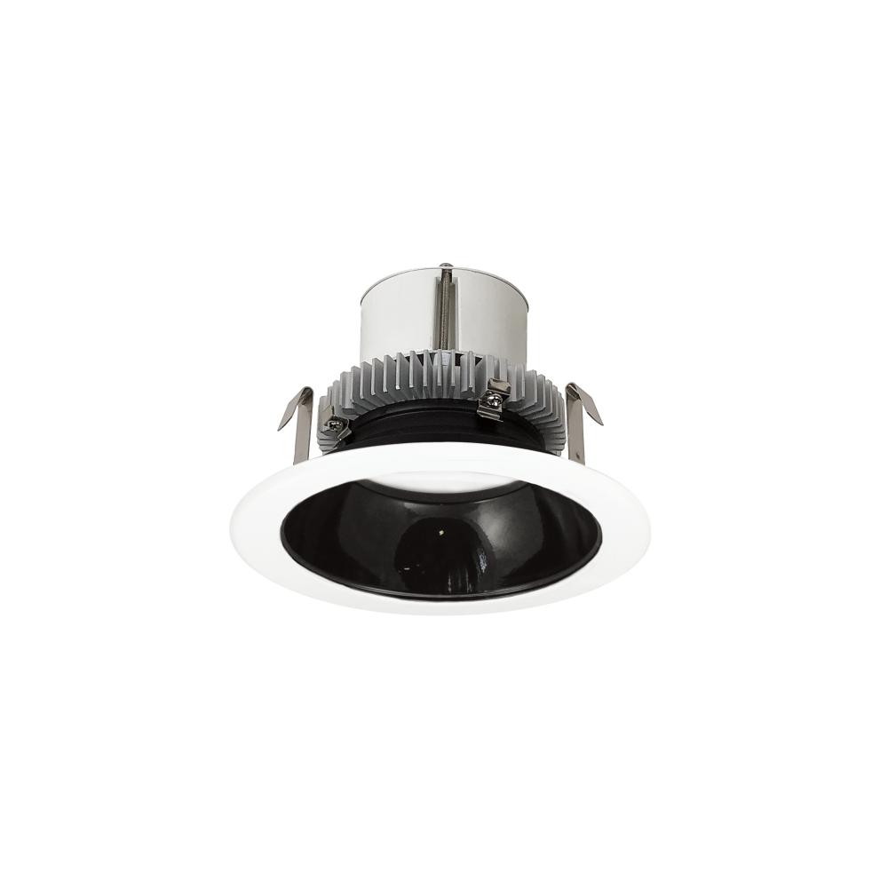 4" Cobalt Click Round Retrofit Reflector, 750lm / 10W, 3500K, Black Reflector / White Flange