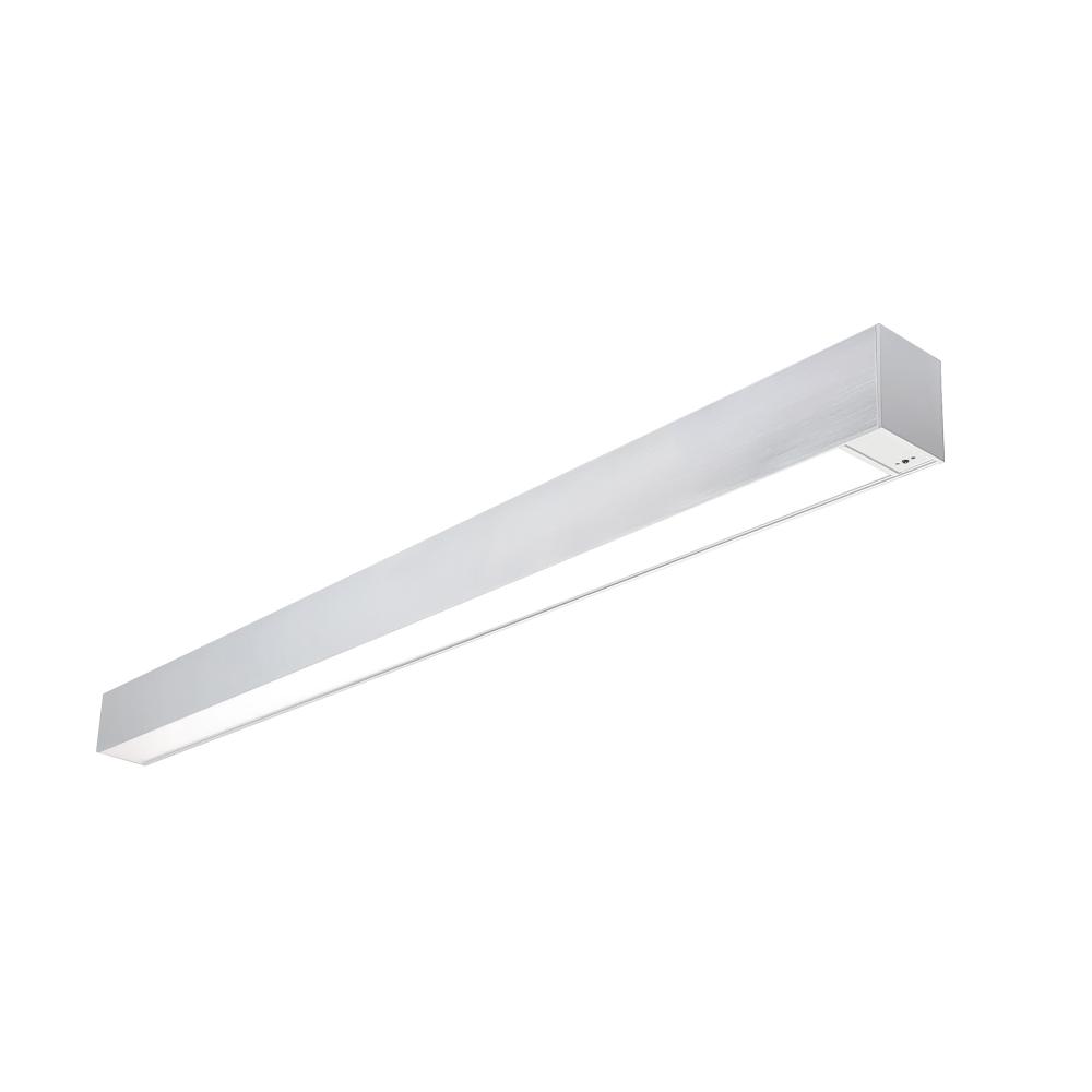 8' L-Line LED Indirect/Direct Linear, 12304lm / Selectable CCT, Aluminum Finish, with EM &