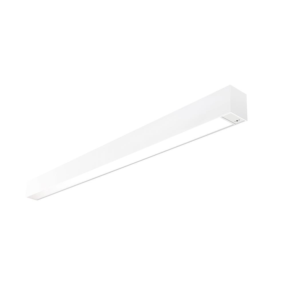 8' L-Line LED Indirect/Direct Linear, 12304lm / Selectable CCT, White Finish, with Motion Sensor