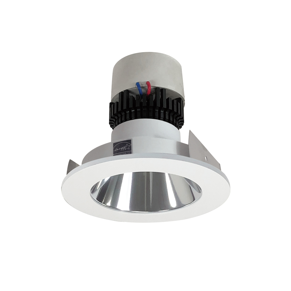 4" Pearl LED Round Retrofit Reflector, 800lm / 12W, Comfort Dim, Specular Clear Reflector /