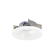 Nora NLCBS-4W511235MPW - 4" Cobalt Shallow High Lumen LED Trim, Round Reflector, 1250lm, 3500K, Matte Powder White