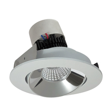 Nora NPR-4RCCDXCMPW - 4" Pearl LED Round Adjustable Cone Retrofit, 800lm / 12W, Comfort Dim, Specular Clear Reflector