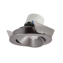 Nora NPR-4RCCDXNN - 4" Pearl LED Round Adjustable Cone Retrofit, 800lm / 12W, Comfort Dim, Natural Metal Reflector /