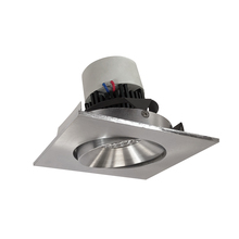 Nora NPR-4SCCDXNN - 4" Pearl LED Square Adjustable Cone Retrofit, 800lm / 12W, Comfort Dim, Natural Metal Reflector