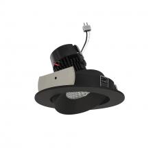 Nora NPRLV-4RCCDXBB - 4" Pearl 12V LED Round Adjustable Cone Retrofit, 750lm / 10W, Comfort Dim, Black Reflector /