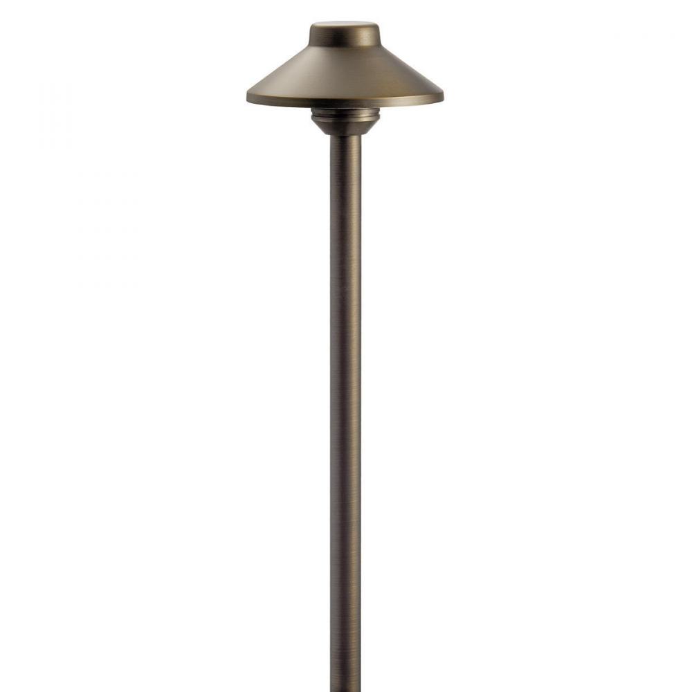 Stepped Dome Path Light Centennial Brass
