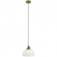 Kichler 43853NBR - Avery 10" 1 Light Goblet Mini Pendant Natural Brass