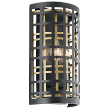 Kichler 44079BK - Aldergate 2 Light Wall Sconce Black