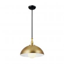 Kichler 52476NBR - Thera 14" 1 Light Pendant Natural Brass