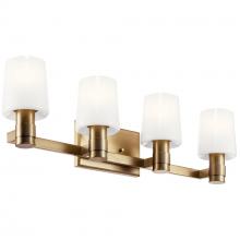 Kichler 55177CPZ - Adani 30 Inch 4 Light Vanity with Opal Glass in Champagne Bronze