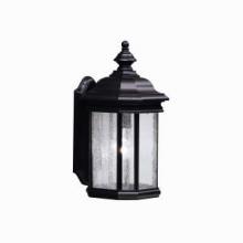 Kichler 9029BK - Kirkwood 17" 1 Light Outdoor Wall Light with Clear Seeded Glass in Black