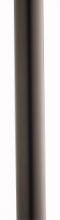 Kichler 9506BK - Accessory 3" x 84" 1 Outdoor Light Post in Black