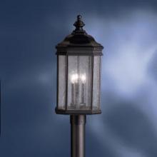 Kichler 9918BK - Kirkwood 3 Light Post Light Black