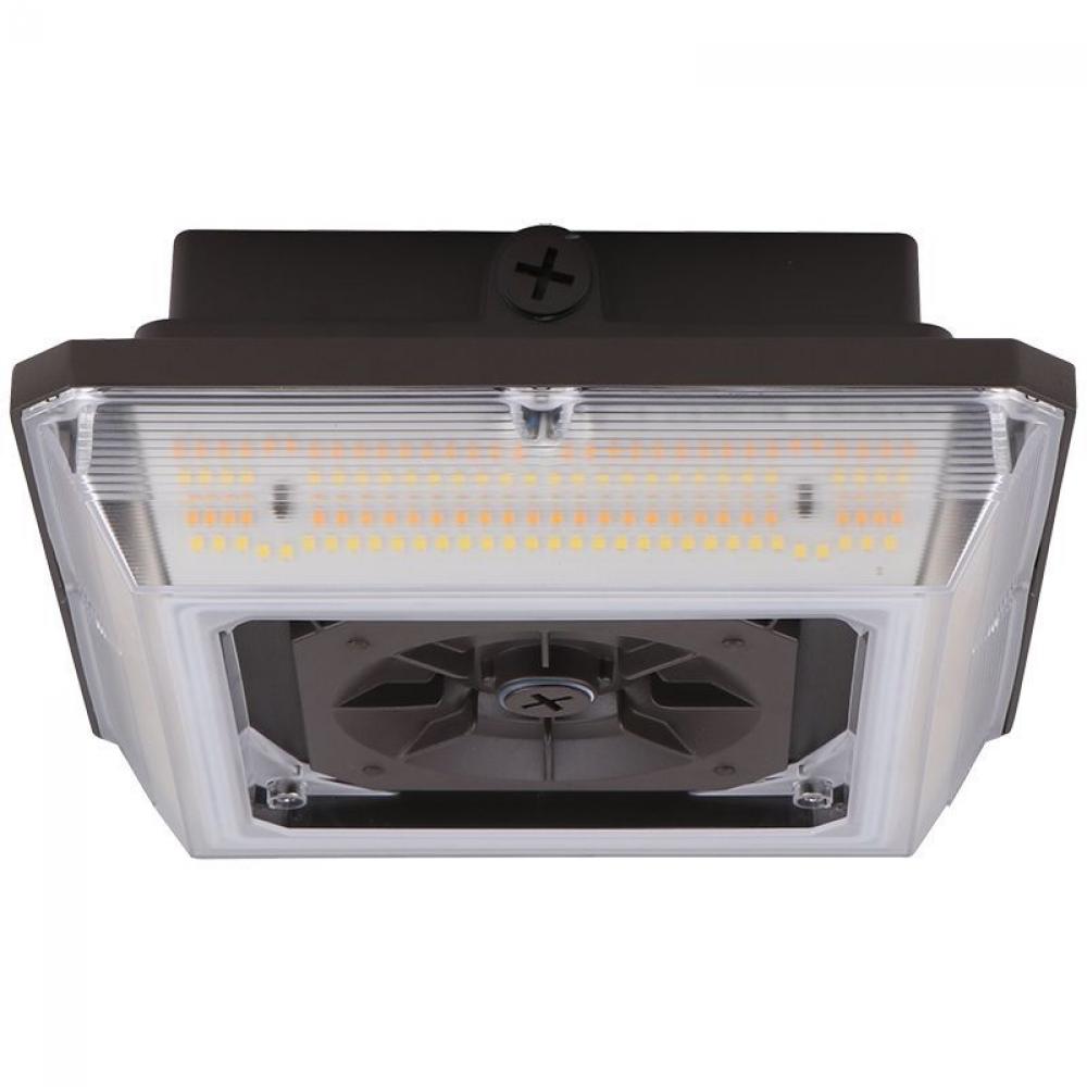 CANOPY GARAGE LIGHT, ANGLED BEAM, SELECTABLE 40/60/75W 30/40/50K 0-10V