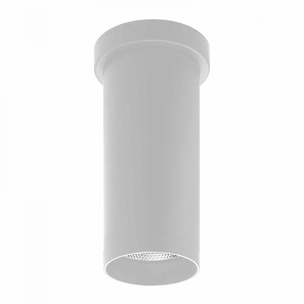 4" CEILING MOUNT CYLINDER, 9/12/15W, 3/4/5K, TRIAC & 0-10V DIMMING, WHITE, C & F LENSES INCL