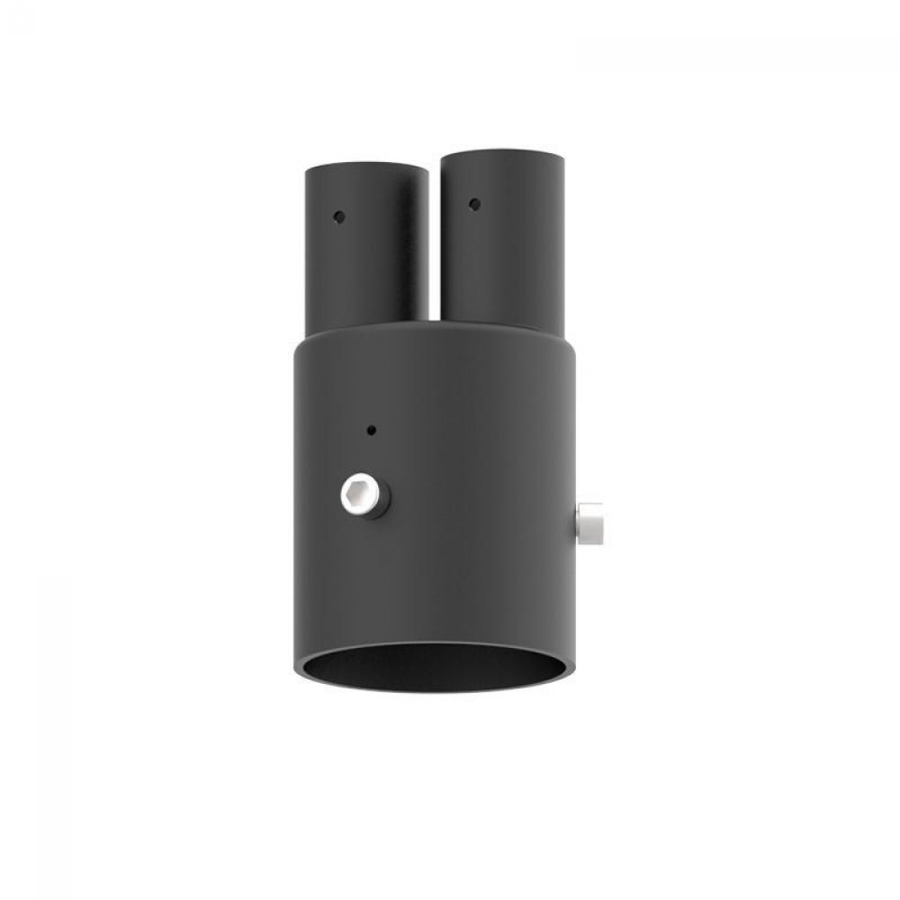 DAB 3in POLE ADAPTER FOR 2 BELL ARMS, BLACK