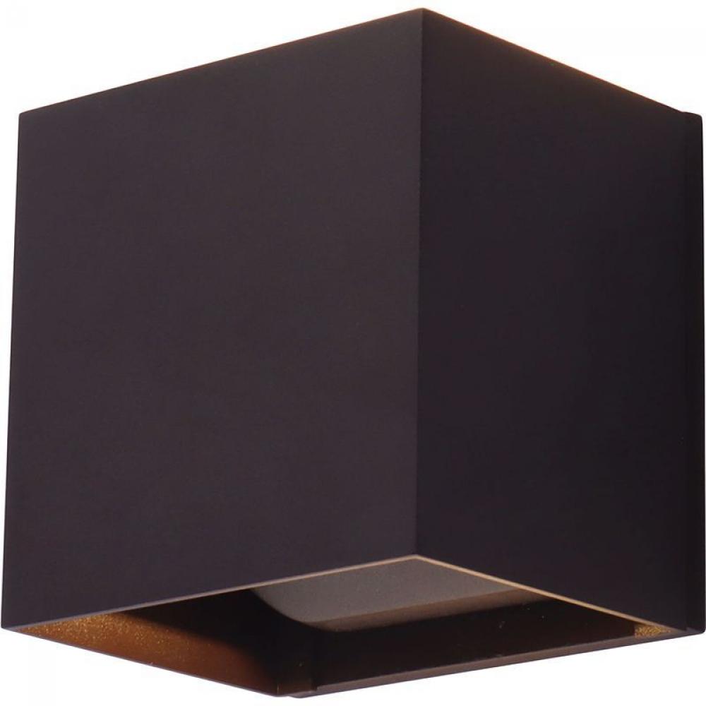 OUTDOOR CUBE LIGHT WITH BEAM-ANGLE FINS 15W 600LM 5CCT DIM, BRONZE