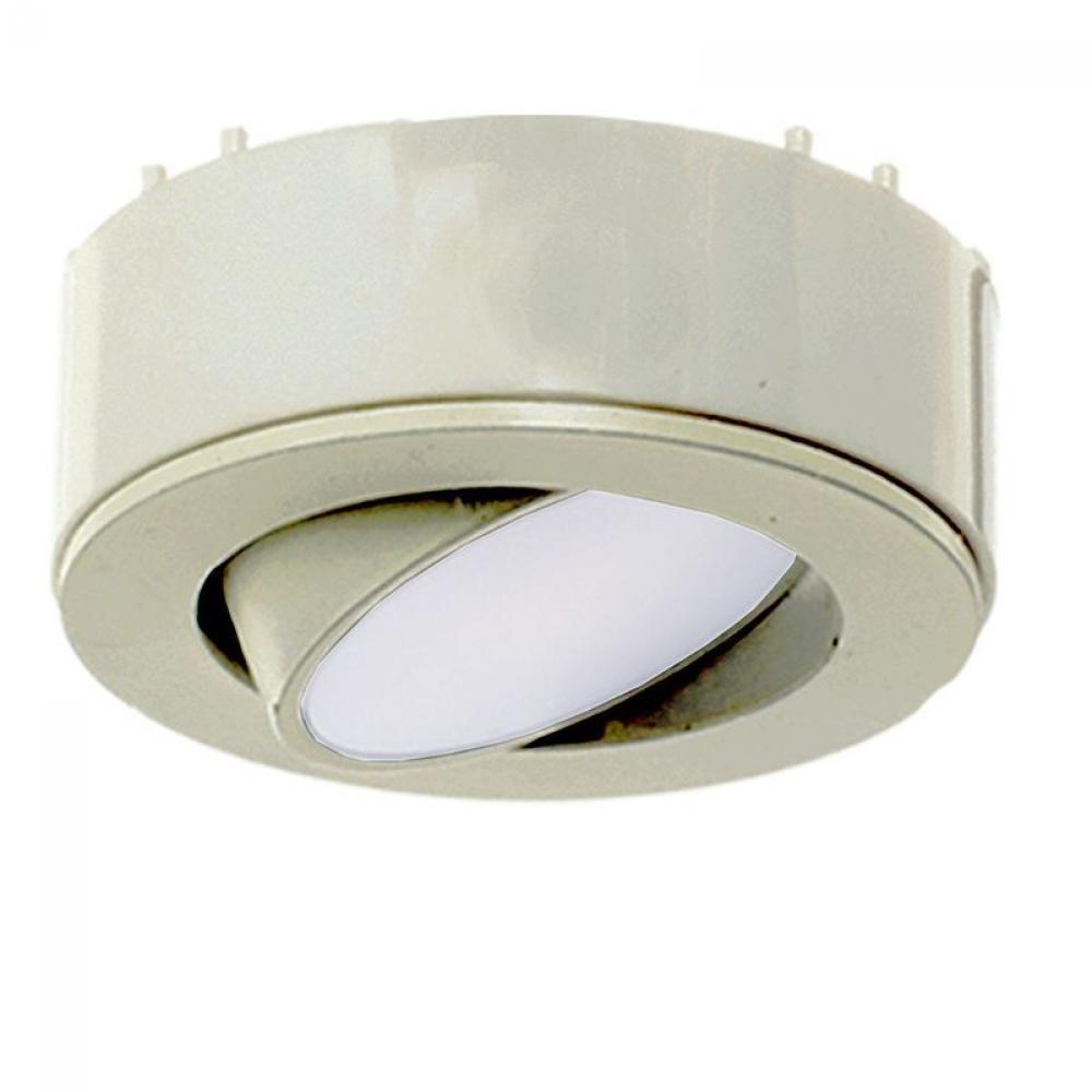 120V ADJ. SLIM PUCK LIGHT, ETL, 5000K, BRUSHED NICKEL