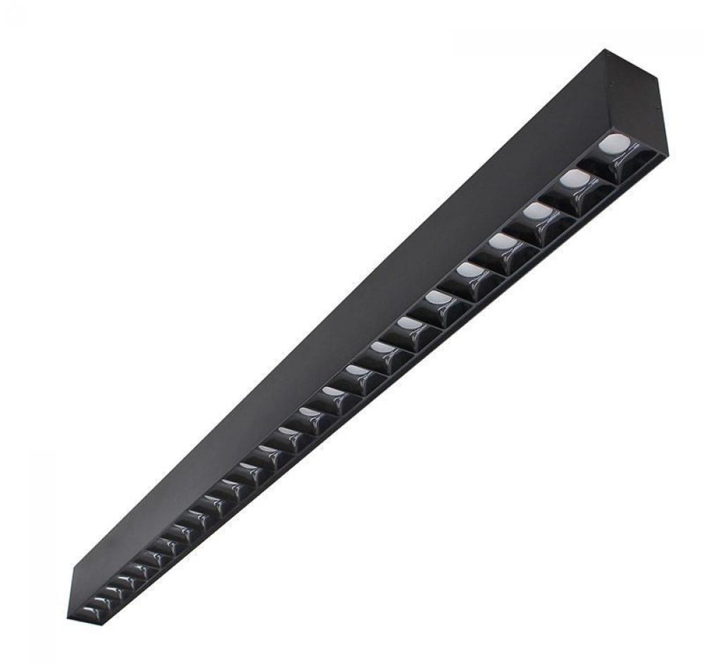 4FT 2in MICRO OPTIC LINEAR LIGHT, 40W 4000LM 3CCT 35/40/50K, BLK/BLK