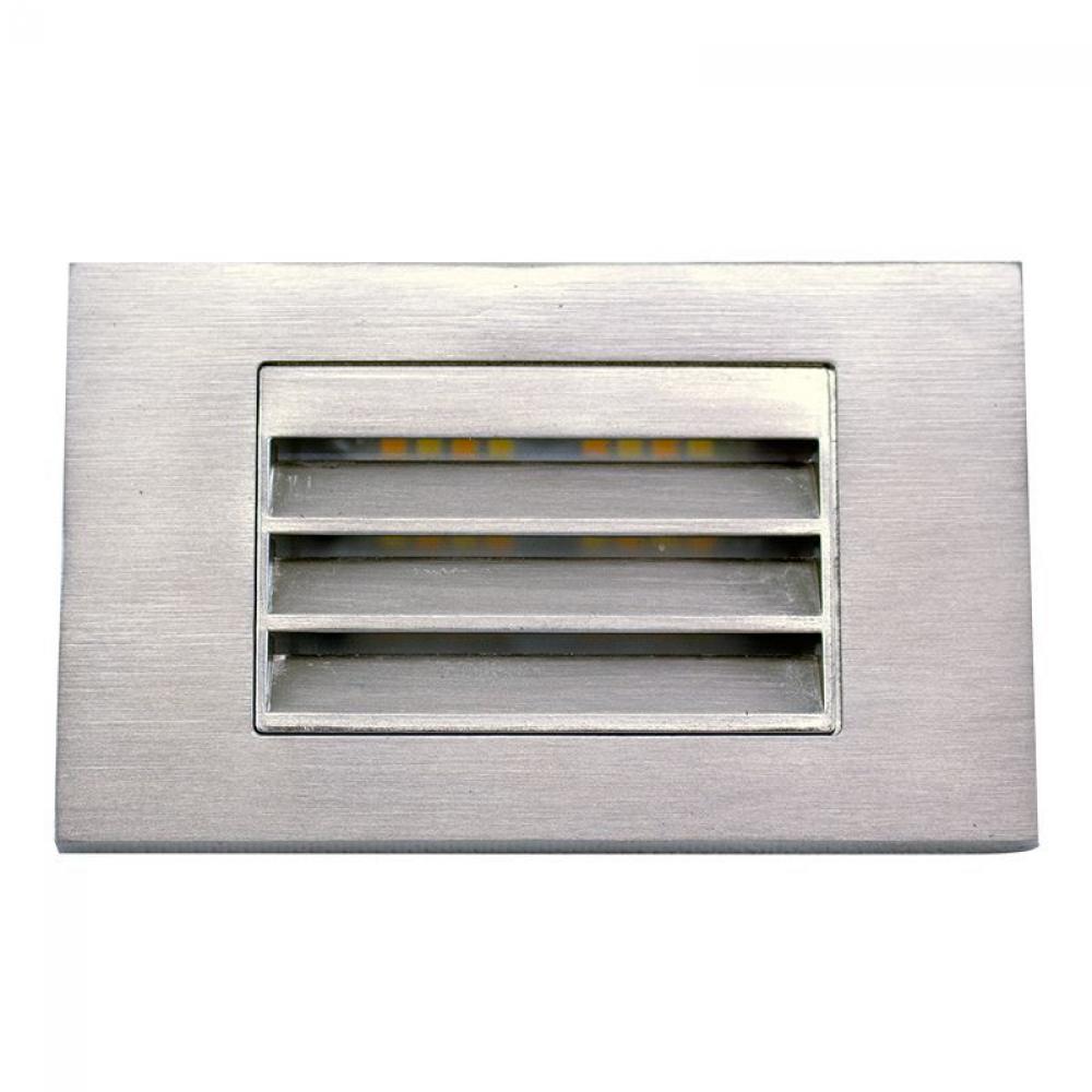 INTEGRATED STEP LIGHT 12V 3W 3CCT, HORIZ. LOUVER, BN