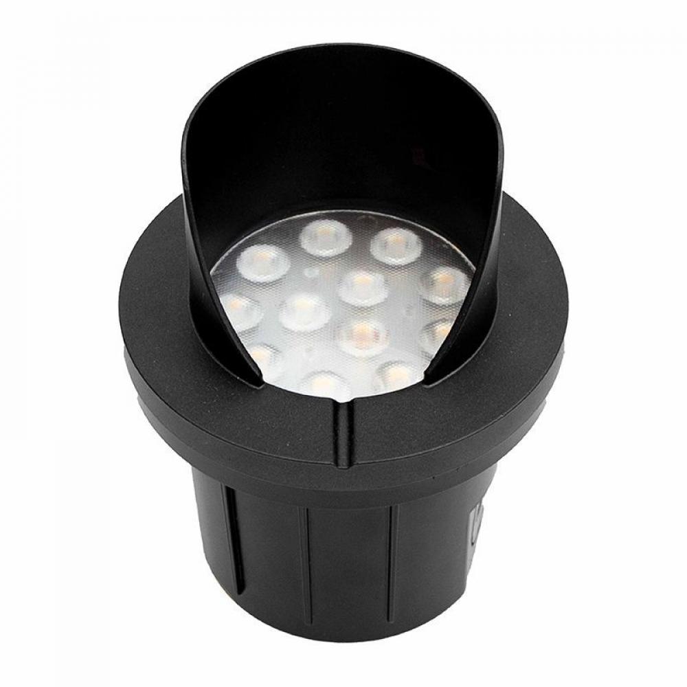 INTEGRATED LED WELL LIGHT SHROUD 12-24V AC/DC 6W 30K - BLACK