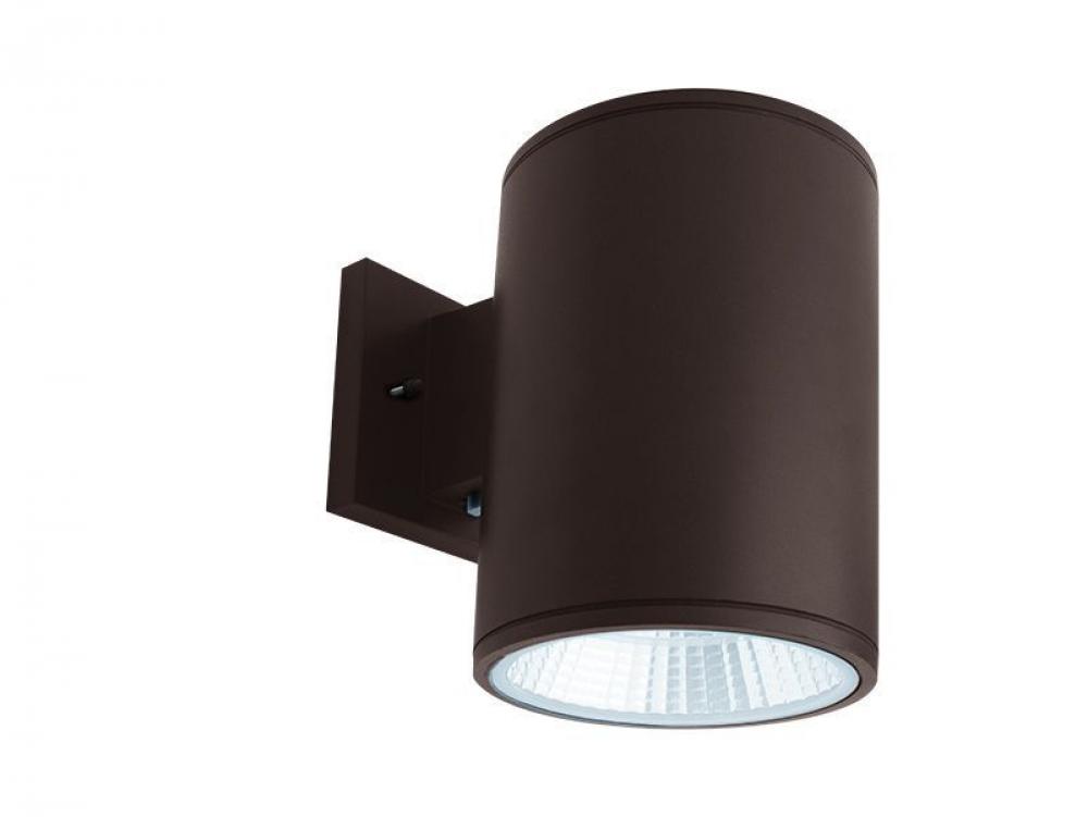 6in WALL CYL. DOWN LIGHT 20W 30K/40K/50K - BRONZE