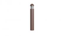 Westgate MFG C3 BOL-44-R-L-C-MCTP-BR - BOLLARD 44in ROUND DOME TOP LOUVER CLEAR LENS ADJ. 12-22W 30/40/50K, BRONZE