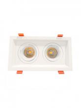 Westgate MFG C3 LRD-10W-30K-WTM2-WH - LED RECESSED LIGHT WITH 2 SLOT WHITE TRIM