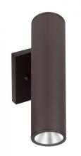 Westgate MFG C3 WMC2-UDL-MCT-BR-DT - 2in WALL CYL. U/D 2X6W 30K/40K/50K DIM. - BRONZE