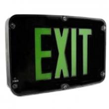 Westgate MFG C3 XTN4X-1GBEM - NEMA 4X RATED LED EXIT SIGN, SINGLE FACE, GREEN BLACK EM INCL.