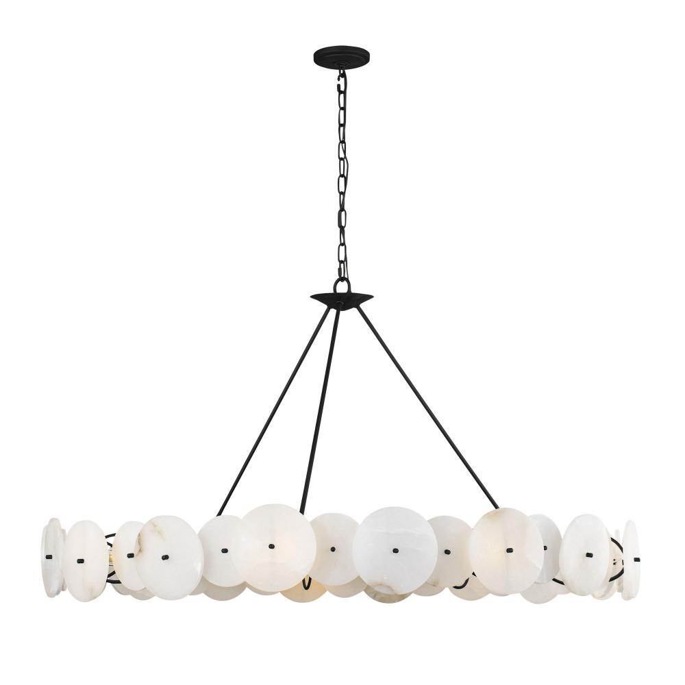 Cosmos 9-Lt   Chandelier - Matte Black