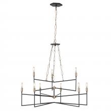 Varaluz 314C09HGCB - Bodie 9-Lt Chandelier - Havana Gold/Carbon