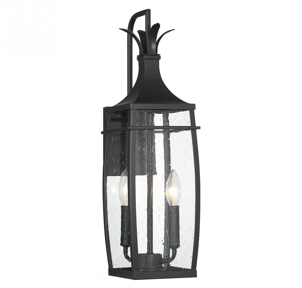 Montpelier 2-Light Outdoor Wall Lantern in Matte Black