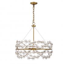 Savoy House 1-1727-5-322 - Camille 5-Light Chandelier in Warm Brass