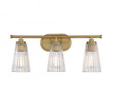 Savoy House 8-1745-3-322 - Chantilly 3-Light Bathroom Vanity Light in Warm Brass