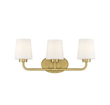 Savoy House 8-4090-3-322 - Capra 3-Light Bathroom Vanity Light in Warm Brass