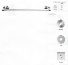 Emtek S7020-BEVELED-SS - STAINLESS STEEL TOWEL BAR