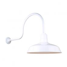 Hi-Lite MFG Co. H-QSN15116-SA-93/QSNHL-C-93 - 16" Gooseneck Light Warehouse Shade, QSNHL-C Arm