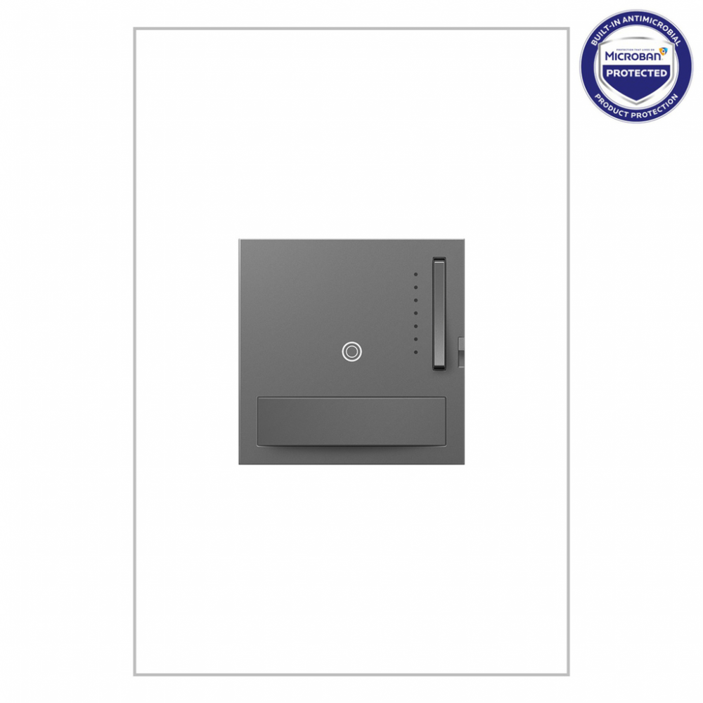 adorne 700W Incandescent/Halogen Motion Sensor Dimmer, Magnesium, with Microban