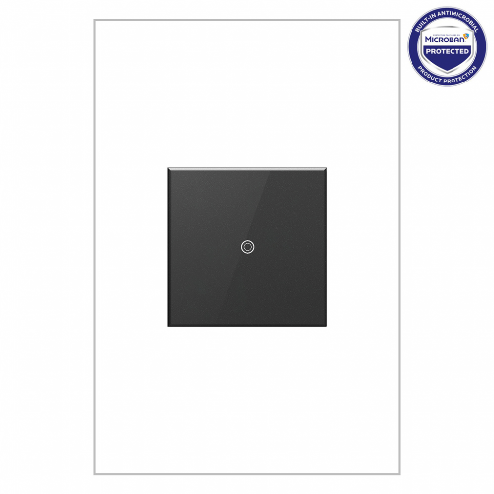 adorne Touch Switch, Graphite, with Microban