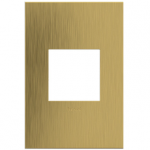 Legrand AWC1G2BSB4 - adorne® Brushed Satin Brass One-Gang Screwless Wall Plate