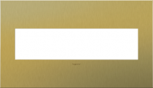 Legrand AWC4GBSB4 - adorne Brushed Satin Brass Four-Gang Screwless Wall Plate