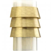 Progress P710068-160 - POINT DUMEÂ® by Jeffrey Alan Marks for Progress Lighting Sandbar Collection Brushed Brass Wall Sconc