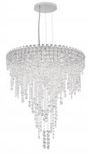 Schonbek 1870 CH2412N-401O - Chantant 6 Light 120V Pendant in Polished Stainless Steel with Optic Crystal