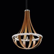 Schonbek 1870 SCE120DN-LB1R - Crystal Empire LED 36IN 3000K 120V Pendant in Grizzly Black with Radiance Crystal