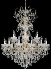 Schonbek 1870 3660-40S - New Orleans 18 Light 120V Chandelier in Polished Silver with Clear Crystals from Swarovski